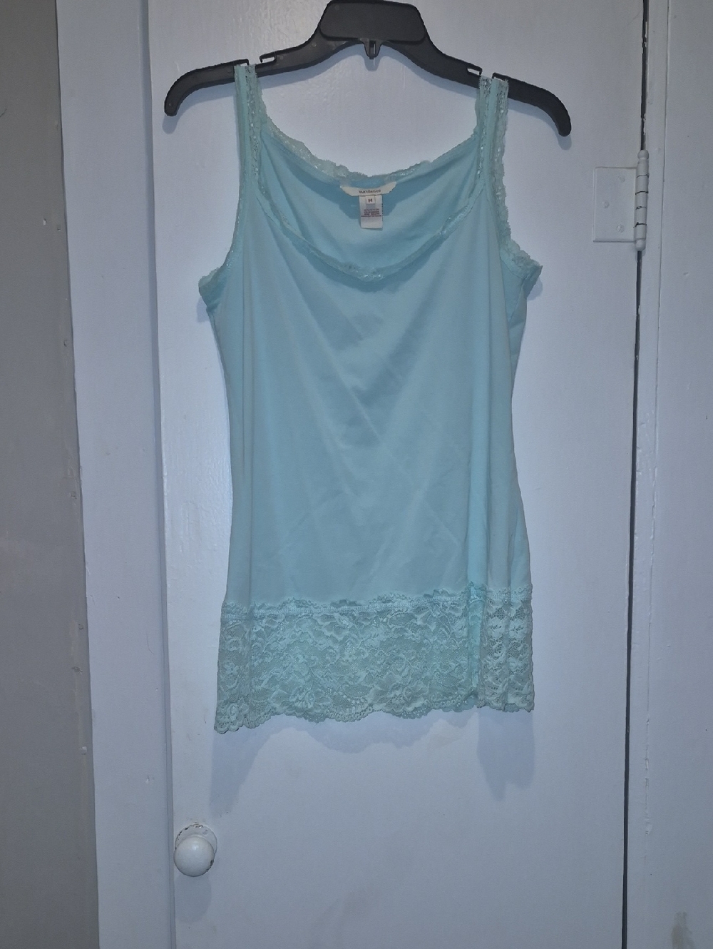 Sundance Mint Green  Lace-Trim Tank Top